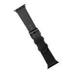Strap fixed  | Strap for Apple Watch 42/44/45/46/49mm | Black | Leather 