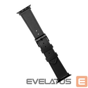 Strap fixed  | Strap for Apple Watch 42/44/45/46/49mm | Black | Leather 
