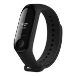 Strap fixed  | Silicone Strap for Xiaomi Mi Band 3/4 | Black 