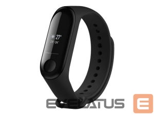 Strap fixed  | Silicone Strap for Xiaomi Mi Band 3/4 | Black 
