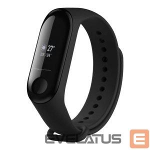 Strap fixed  | Silicone Strap for Xiaomi Mi Band 3/4 | Black 