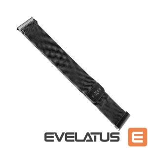Strap fixed  | Mesh Strap with Quick Release 18mm for smartwatch | Black 