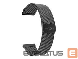 Strap fixed  | Mesh Strap with Quick Release 20mm for Smartwatch | Black 