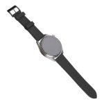 Strap fixed  | Leather Strap with Quick Release 20mm for Smartwatch | Black 