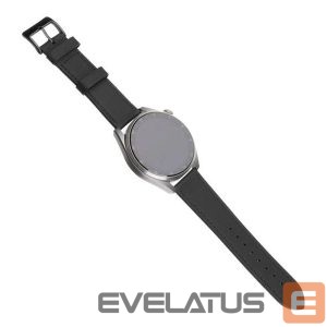 Strap fixed  | Leather Strap with Quick Release 20mm for Smartwatch | Black 