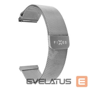 Strap fixed  | Mesh Strap with Quick Release 22mm for Smartwatch | Silver 