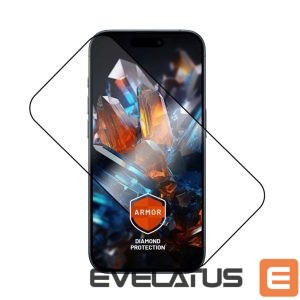 Back panel cover fixed  Screen protector | Apple | iPhone 17 Pro Max | Tempered glass | Black | Armor with Anti-dust applicator and AR layer 