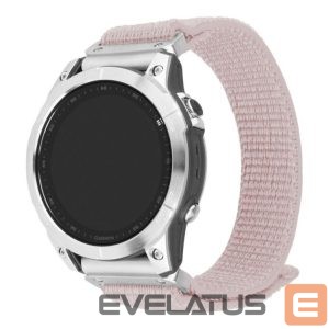 Strap fixed  | Sporty Strap for Garmin QuickFit 22mm | 160-210 mm | Rose gold | Nylon 