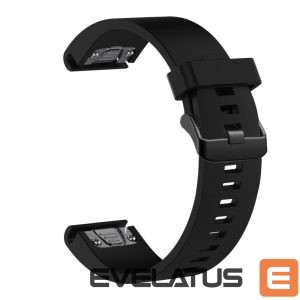 Strap fixed  | Silicone Strap for Garmin QuickFit 20mm | Black 
