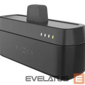 Power bank fixed  | Zen 5 Plug-in 20W Powerbank | FIXZEN-5PL-BK | 5000 mAh | USB-C: DC 5V/3A, 9V/2.22A, 12V/1.67A 20W MAX | Black 