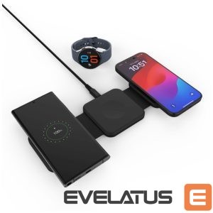 Back panel cover fixed  | Wireless Foldable Charger 3in1 Flex for Samsung | FIXFLE-SA-BK | Black 
