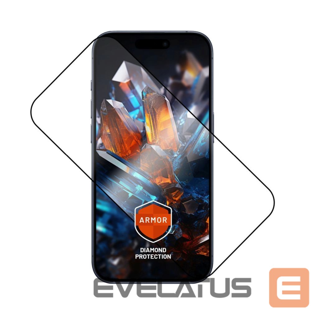 Back panel cover fixed Screen protector | Apple | iPhone 17 Pro | Tempered glass | Black | Armor with Anti-dust applicator and AR layer