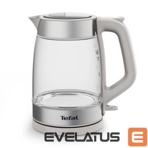 Teapot TEFAL  Kettle | KI605B30 | 2200 W | Electric | 1.7 L | Glass | 360° rotational base | Grey 