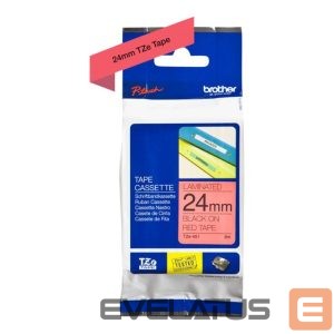 Printer accessories Brother  | TZe-451 Laminated Tape | Black On Red | TZe | 8 m | 2.4 cm 
