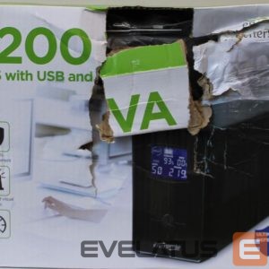 Servers EnerGenie  SALE OUT.  UPS with USB and LCD display, 1200 VA, black |  | UPS with USB and LCD display, Black | 1200 VA | DAMAGED PACKAGING 