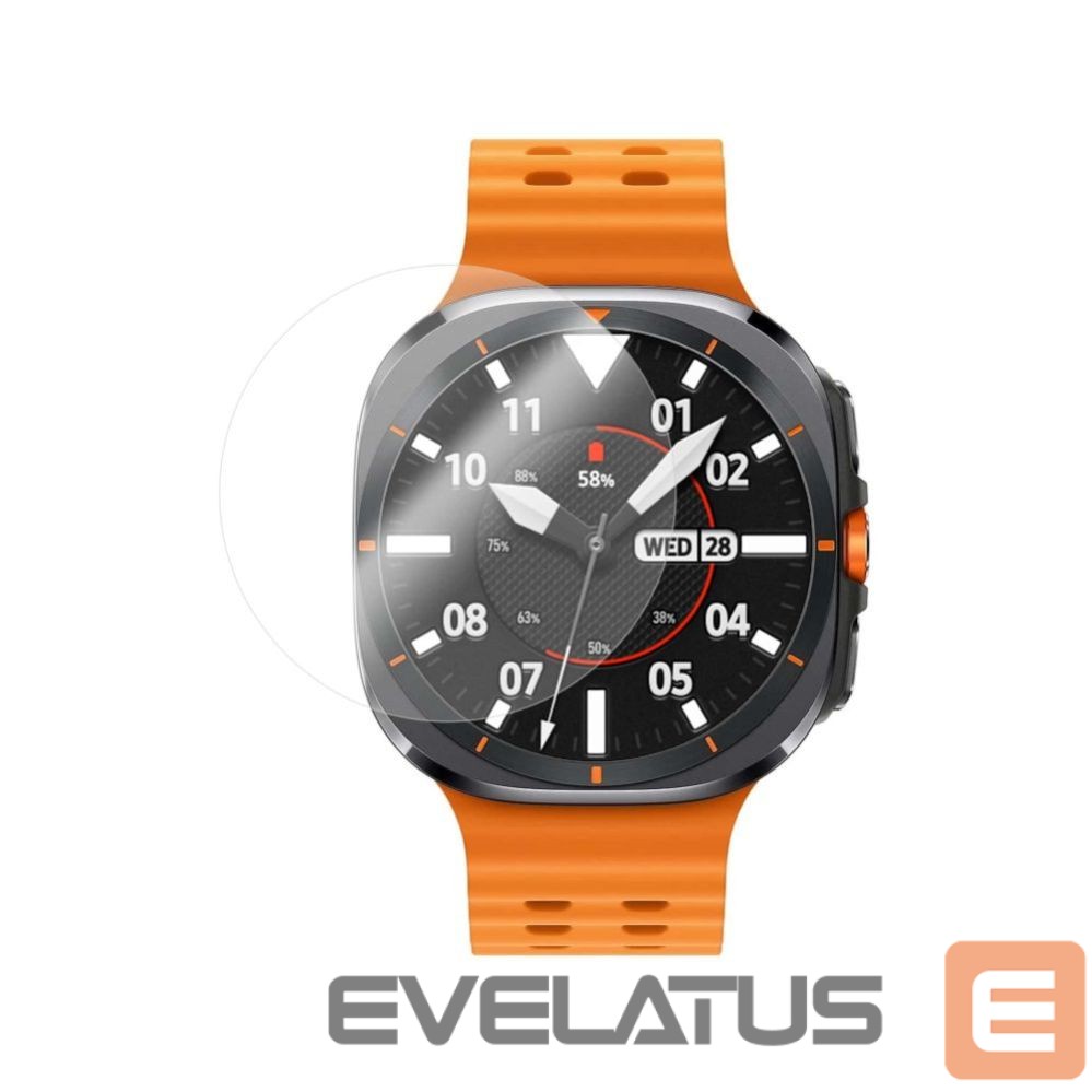 Strap fixed | Protective Tempered Glass for smartwatch Samsung Galaxy Watch Ultra, 2pcs | Clear