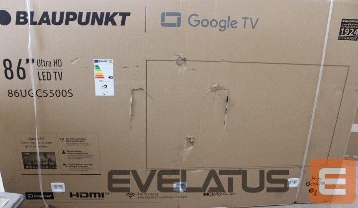 TV Blaupunkt SALE OUT. 86UGC5500S 86" (218 cm) 4K Ultra HD LED Google TV | SALE OUT. LED TV | 86UGC5500S | 86 | Smart TV | Google TV | UHD | Black | DAMAGED PACKAGING