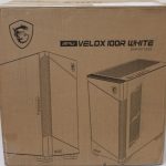 Computer case MSI  SALE OUT.  MPG VELOX 100R White PC Case, Mid-Tower, USB 3.2, Audio-out, Mic-in |  PC Case | MPG VELOX 100R WHITE | White | Mid-Tower | DAMAGED PACKAGING, DENTED CORNER (TOP) 