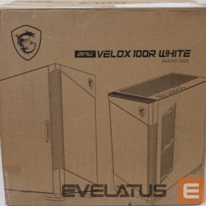Computer case MSI  SALE OUT.  MPG VELOX 100R White PC Case, Mid-Tower, USB 3.2, Audio-out, Mic-in |  PC Case | MPG VELOX 100R WHITE | White | Mid-Tower | DAMAGED PACKAGING, DENTED CORNER (TOP) 