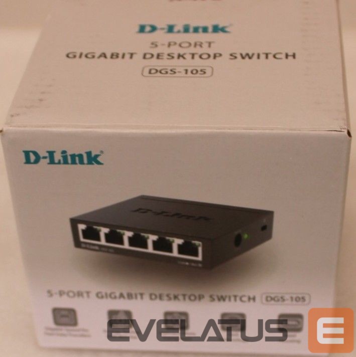 Server - Other Accessories D-link SALE OUT. DGS-105GL/E 5-Port Gigabit Ethernet Switch | SALE OUT. Ethernet Switch | DGS-105/E | Unmanaged | Desktop | Gigabit Ethernet (copper) ports quantity 5 | 60 month(s) | UNPACKED