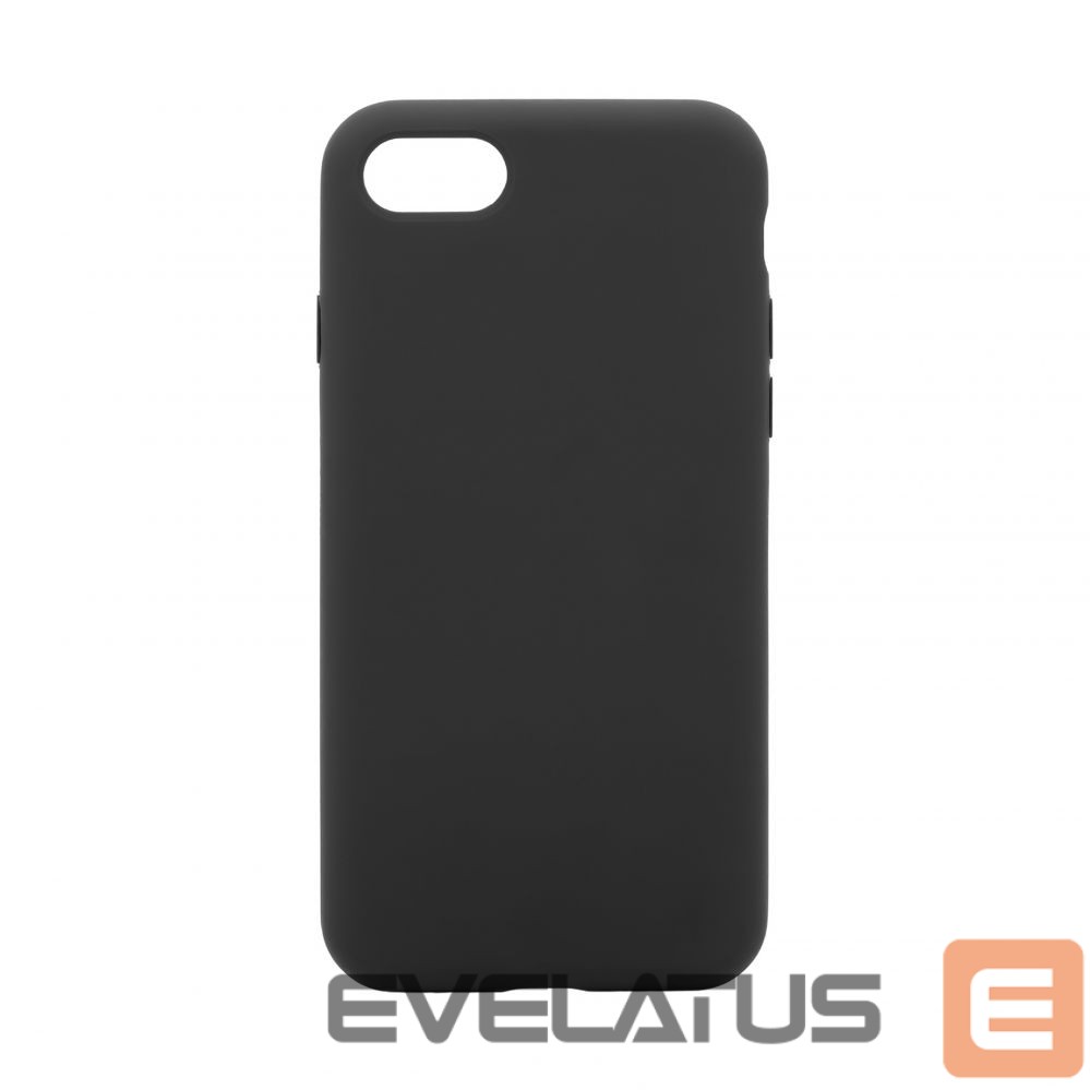 Back panel cover Evelatus Apple iPhone 7/8/SE2022 Premium Soft Touch Silicone Case Black
