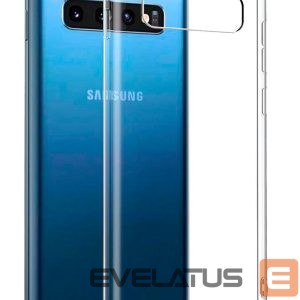Back panel cover Evelatus Samsung Galaxy S10 Plus Silicone Case 1.5mm TPU Transparent
