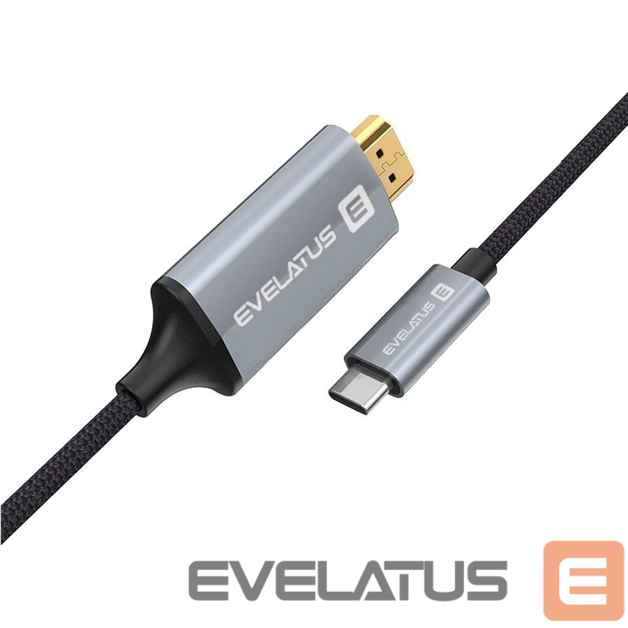 Cable Evelatus Universal Data Cable HDMI to Type C TPC04 Black