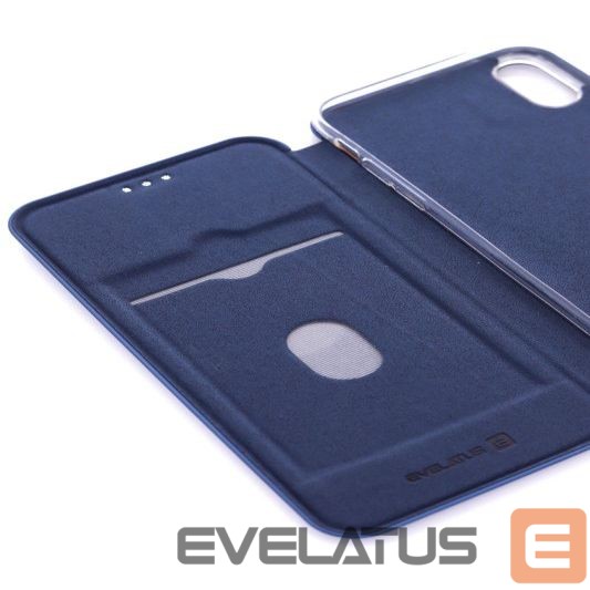 Book case Evelatus Apple iPhone XR Book Case Dark Blue