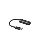 Converter Devia Universal Smart Type-C for jack 3,5mm or Type-C black Black