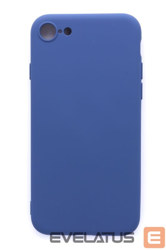 Back panel cover Evelatus Apple iPhone 7/8/SE2020/SE2022 Nano Silicone Case Soft Touch TPU Dark Blue