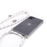 Back panel cover Evelatus Apple iPhone 7/8/SE2020/SE2022 Silicone Transparent with Necklace TPU Strap Transparent