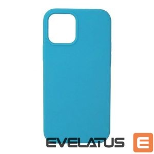 Back panel cover Evelatus Apple iPhone 12/12 Pro Premium Soft Touch Silicone Case Sky Blue