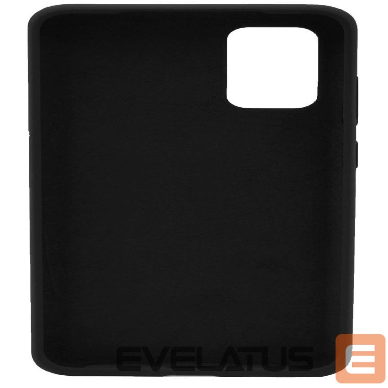 Back panel cover Evelatus Samsung Galaxy S21 Ultra Premium Soft Touch Silicone Case Black
