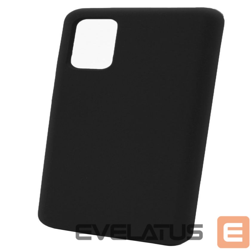 Back panel cover Evelatus Samsung Galaxy S21 Ultra Premium Soft Touch Silicone Case Black