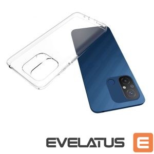 Back panel cover Evelatus Xiaomi Redmi 12C Clear Silicone Case 1.5mm TPU Transparent