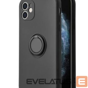 Back panel cover iLike Apple IPHONE 13 PRO MAX SILICONE RING Black