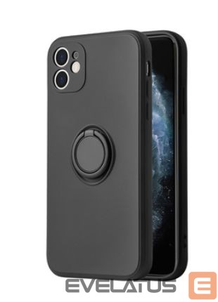 Back panel cover iLike Apple IPHONE 13 PRO MAX SILICONE RING Black