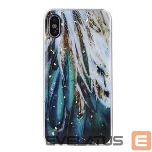 Back panel cover iLike Samsung Gold Glam case for Samsung Galaxy A53 5G feathers 