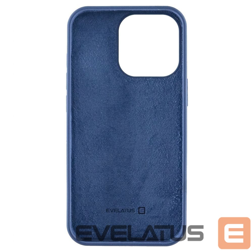 Back panel cover Evelatus Apple iPhone 13 Premium Soft Touch Silicone Case Cobalt Blue