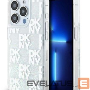 Back panel cover DKNY Apple iPhone 15 Pro Max 6.7 hardcase Liquid Glitter Multilogo White