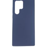 Back panel cover Evelatus Samsung Galaxy S22 Ultra Premium Soft Touch Silicone Case Navy Blue