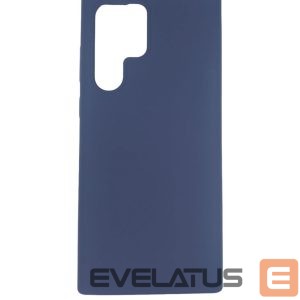 Back panel cover Evelatus Samsung Galaxy S22 Ultra Premium Soft Touch Silicone Case Navy Blue