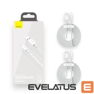 Cable Baseus  CABLE LIGHTNING TO USB 1.5M/2PCS WHITE TZCALZJ-02 