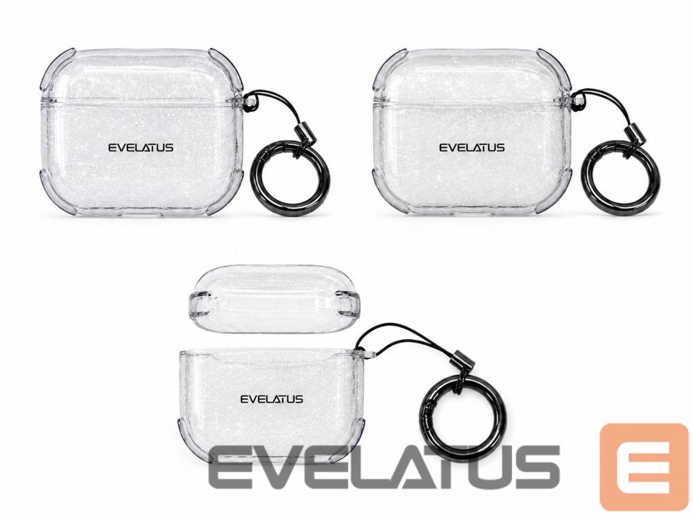 Headphone case Evelatus Apple AirPods Pro TPU Protective Case Shine Transparent