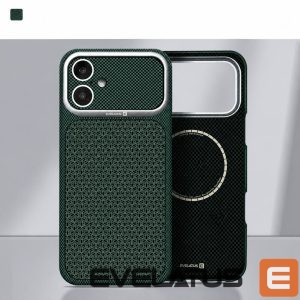 Back panel cover Evelatus Apple iPhone 17 Carbon Premium Edition MagSafe case Green