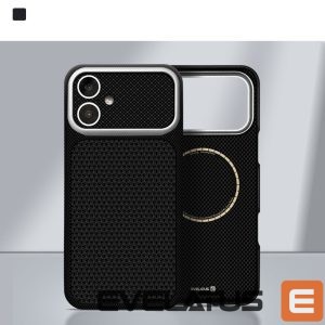 Back panel cover Evelatus Apple iPhone 17 Carbon Premium Edition MagSafe case Black