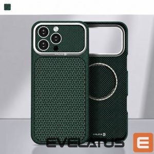 Back panel cover Evelatus Apple iPhone 17 Pro Carbon Premium Edition MagSafe case Green