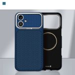 Back panel cover Evelatus Apple iPhone 16 Carbon Premium Edition MagSafe case Midnight Blue