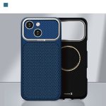 Back panel cover Evelatus Apple iPhone 15 Carbon Premium Edition MagSafe case Midnight Blue