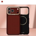 Back panel cover Evelatus Apple iPhone 18 Pro Carbon Premium Edition MagSafe case Burgundy